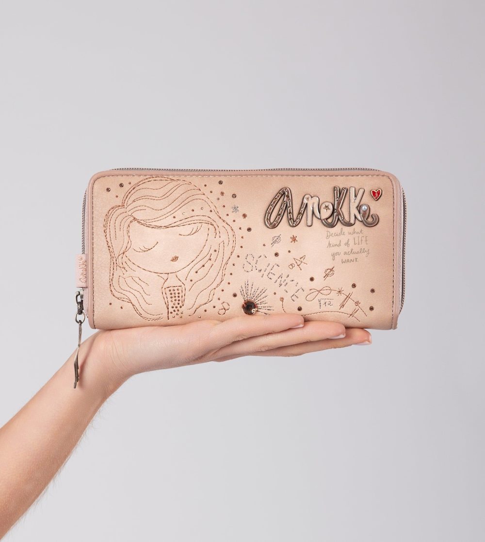Női Anekke Studio Nude Extra-large Rfid Wallet Pénztárca | ICDSOZ-493