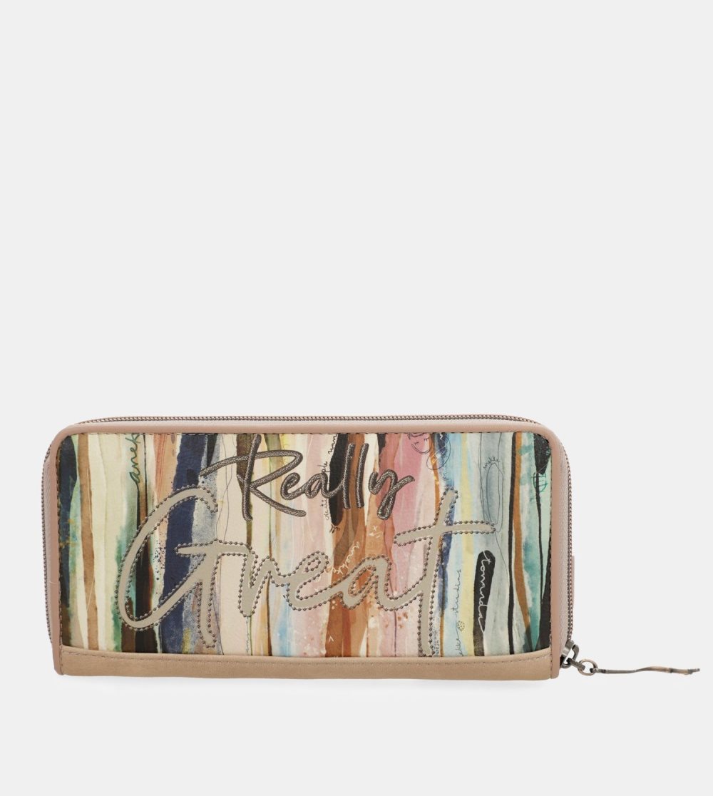 Női Anekke Studio Nude Extra-large Rfid Wallet Pénztárca | ICDSOZ-493