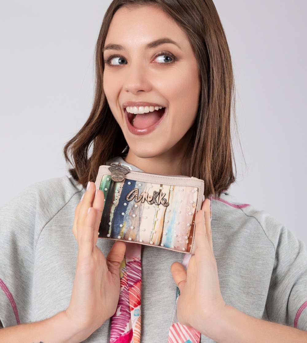 Női Anekke Studio Nude Flexible Rfid Wallet Pénztárca | EHGVJK-608
