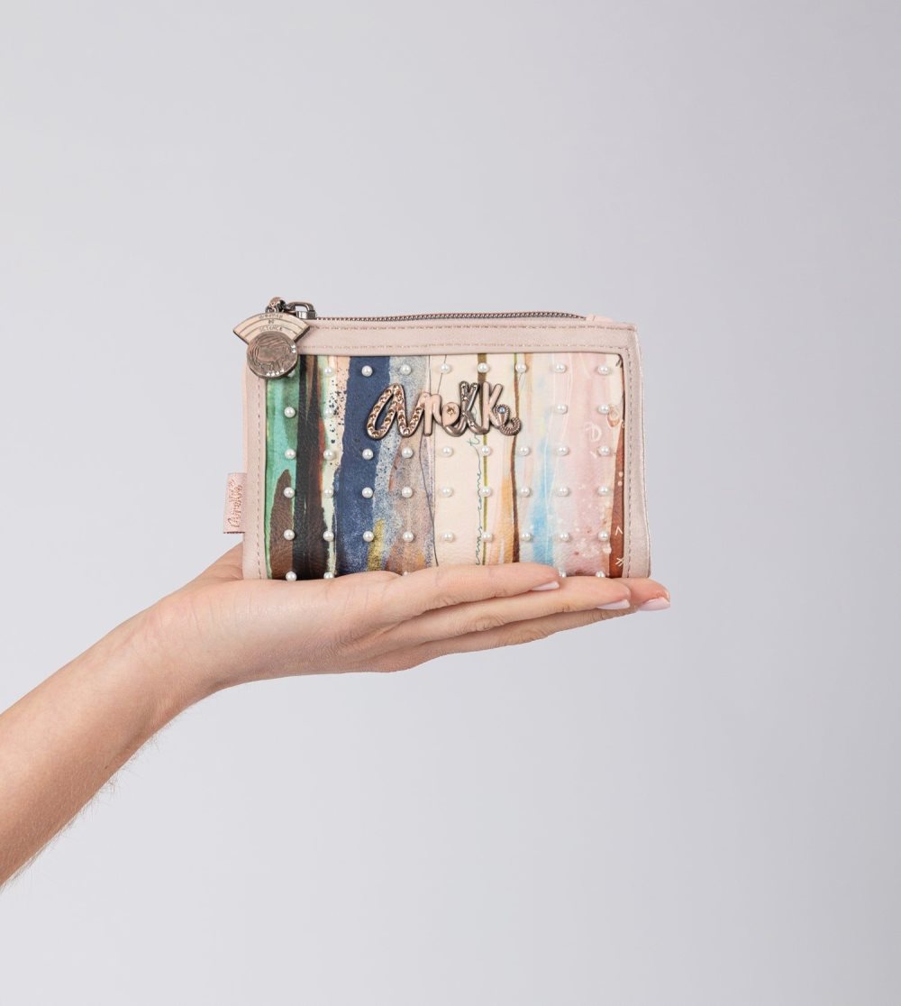 Női Anekke Studio Nude Flexible Rfid Wallet Pénztárca | EHGVJK-608