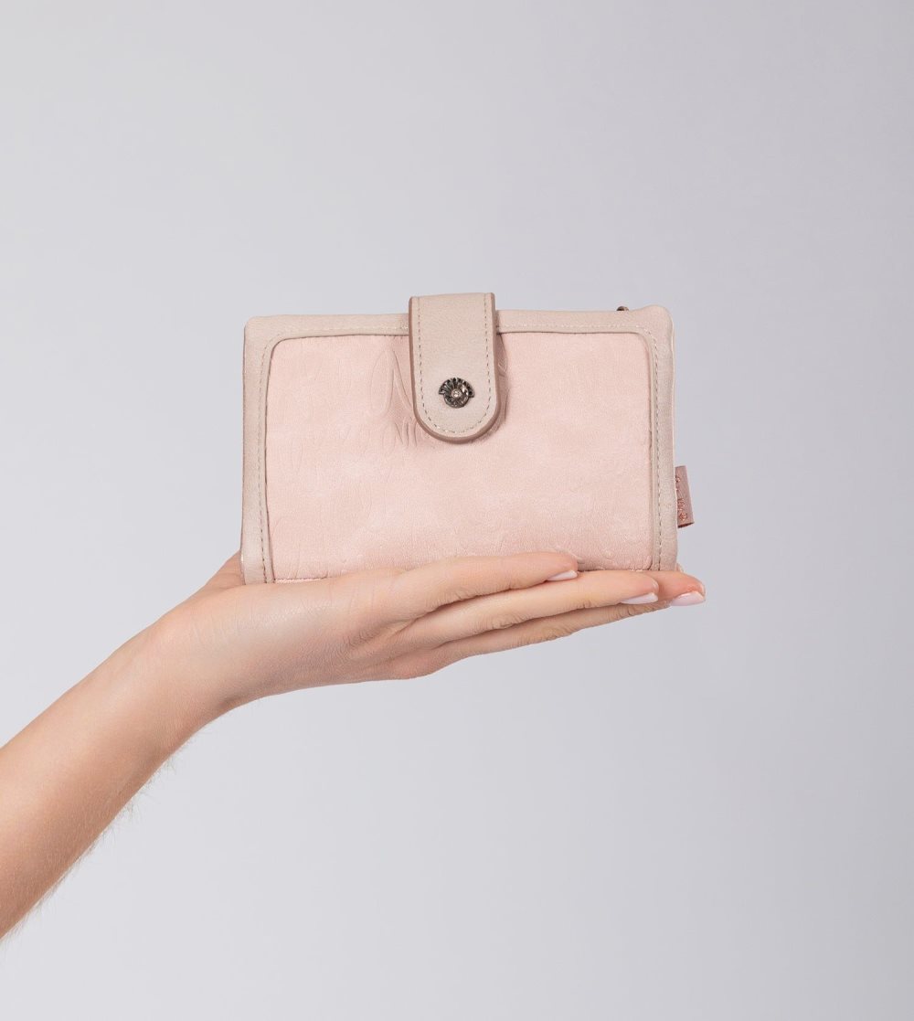 Női Anekke Studio Nude Flexible Rfid Wallet Pénztárca | EHGVJK-608