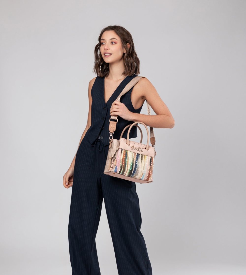 Női Anekke Studio Nude Handle Bag Crossbody Táska | LMYBFK-698