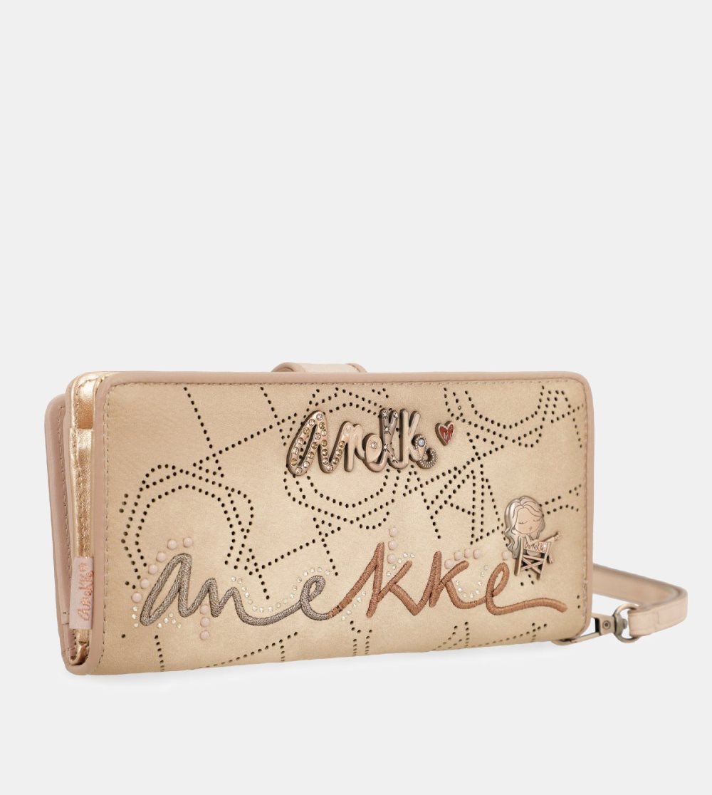Női Anekke Studio Nude Large Rfid Wallet Kézitáska | OILWZC-152