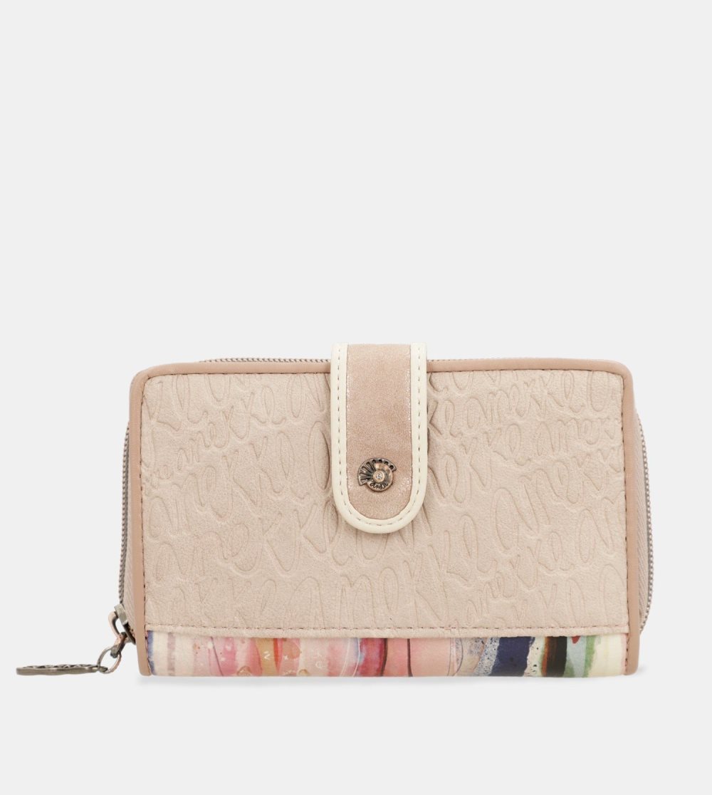 Női Anekke Studio Nude Medium Rfid Wallet Pénztárca | JILUFY-812