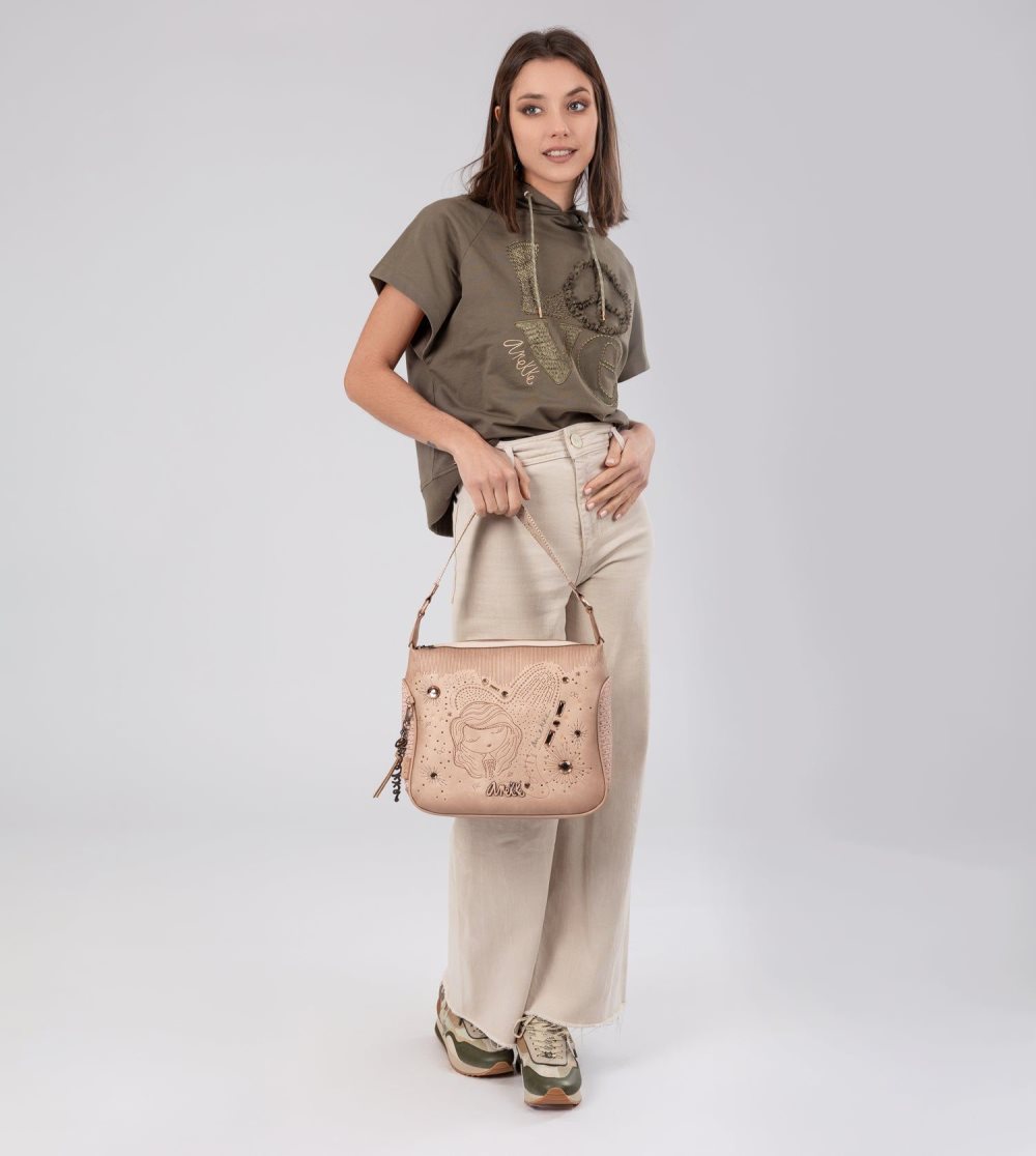 Női Anekke Studio Nude Shoulder Bag Válltáskák | YNKQPE-985