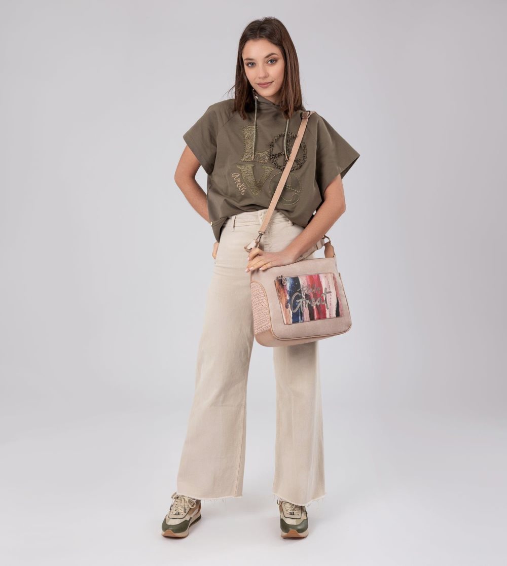 Női Anekke Studio Nude Shoulder Bag Válltáskák | YNKQPE-985