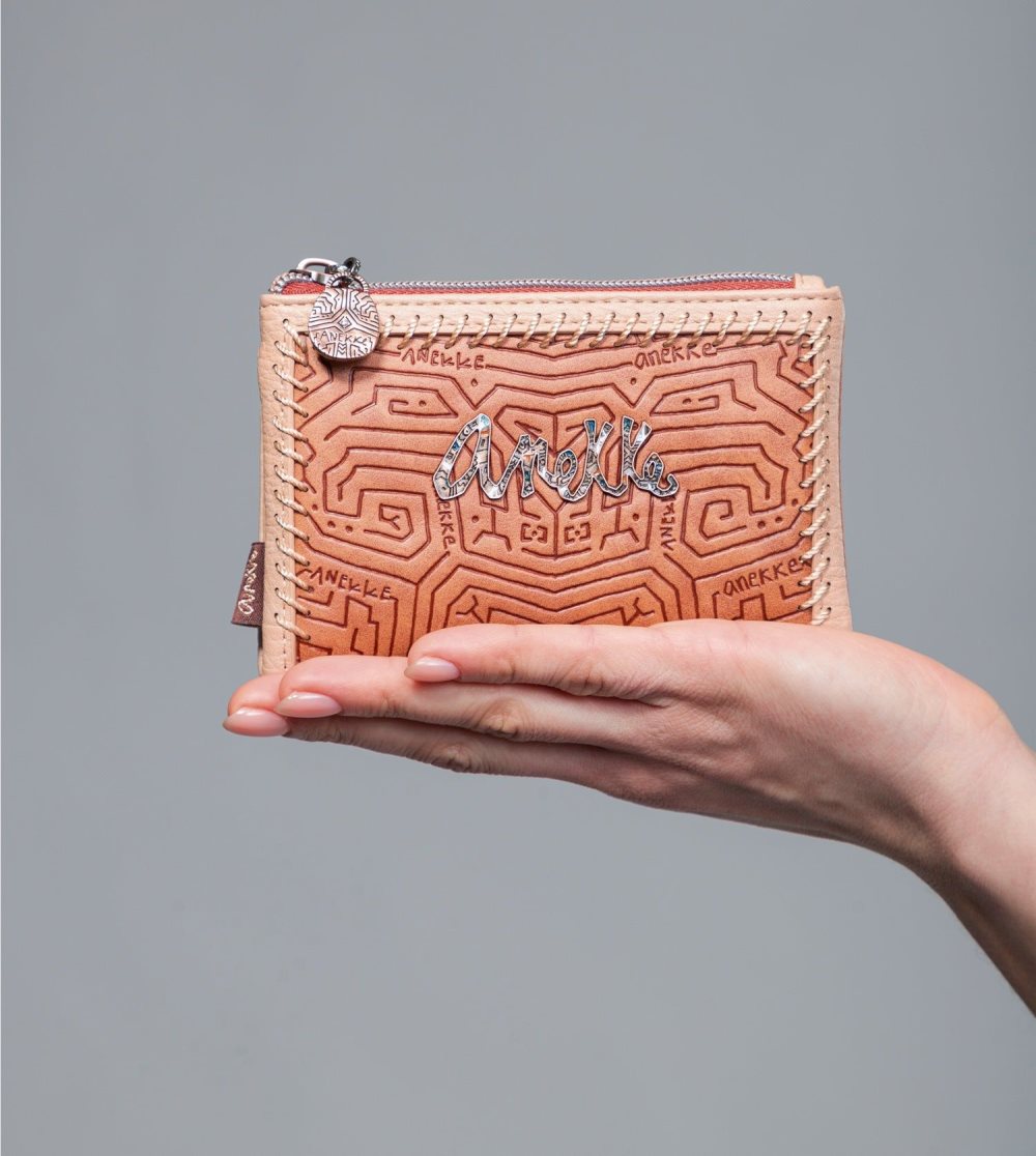 Női Anekke Tribe Medium Brown Rfid Wallet Pénztárca | HRSVYW-197