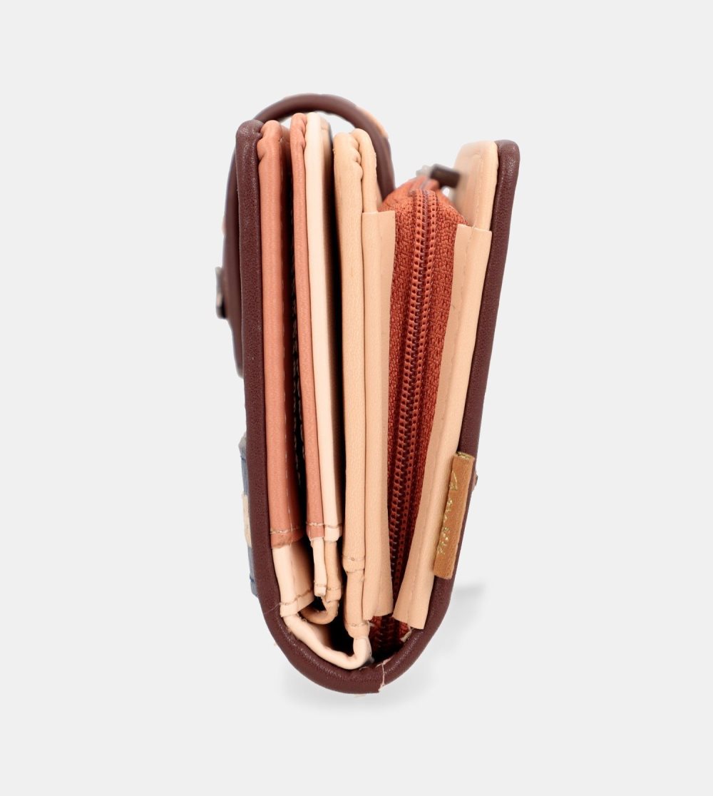Női Anekke Tribe Medium Ethnic Print Rfid Wallet Pénztárca | TJPXBA-413