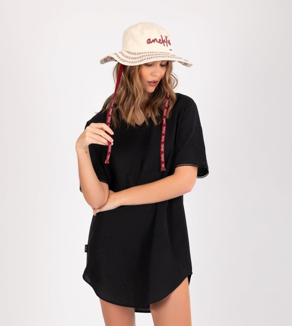 Női Anekke White Bucket Hat Kalap | LSINHK-857