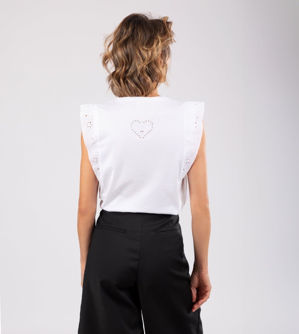 Női Anekke White Tank Top Póló | LHJTNX-487