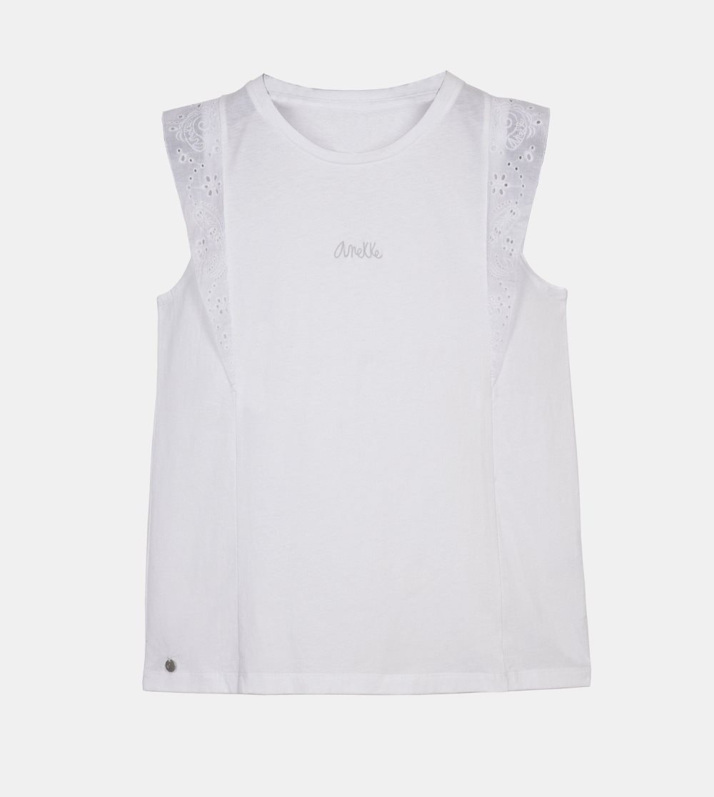 Női Anekke White Tank Top Póló | LHJTNX-487