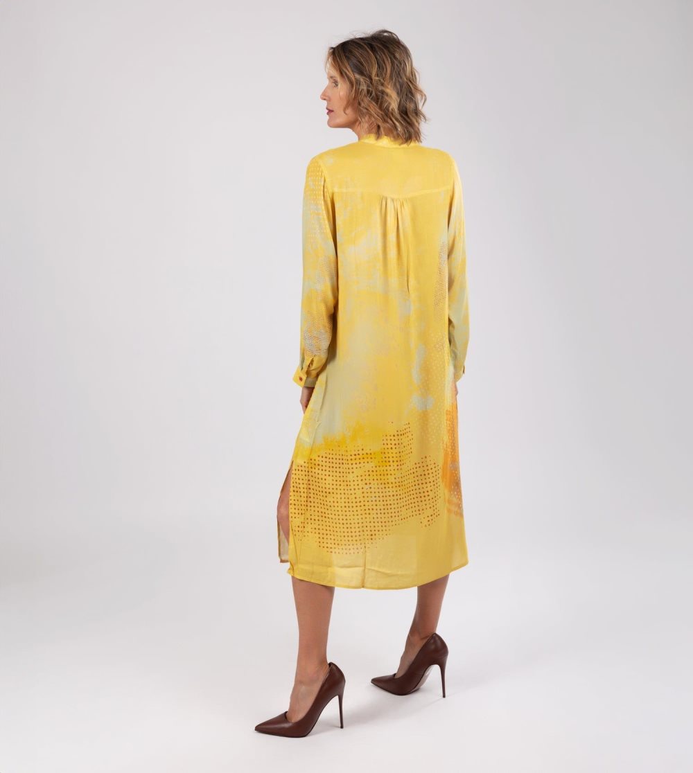 Női Anekke Yellow Shirt Dress Ruha | BOEVJF-701
