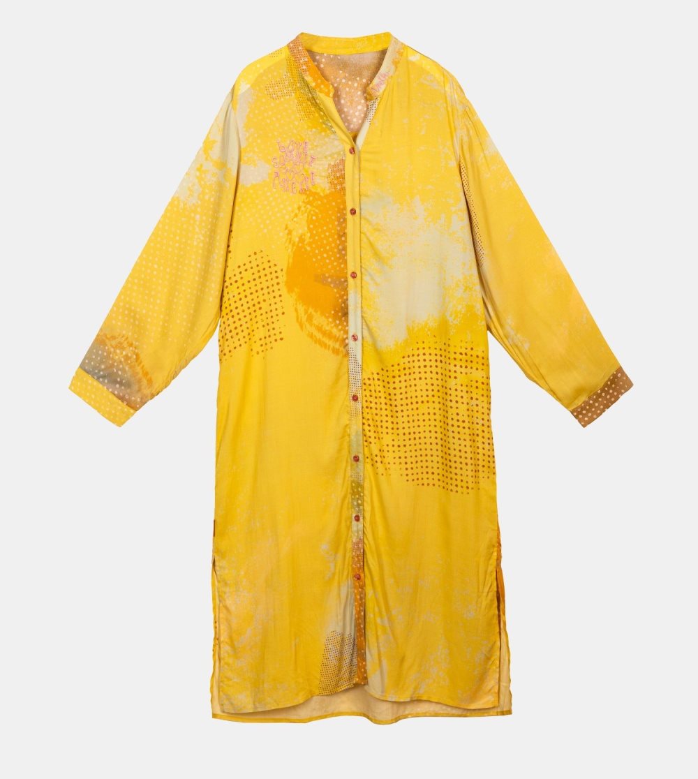 Női Anekke Yellow Shirt Dress Ruha | BOEVJF-701